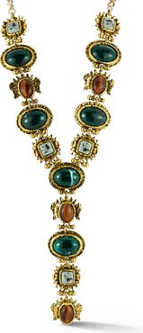 SPHERA MILANO Crystal Lariat Necklace