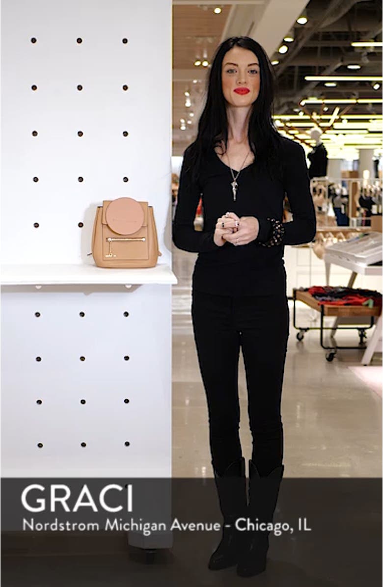 Theo Mini Faux Leather Backpack, sales video thumbnail