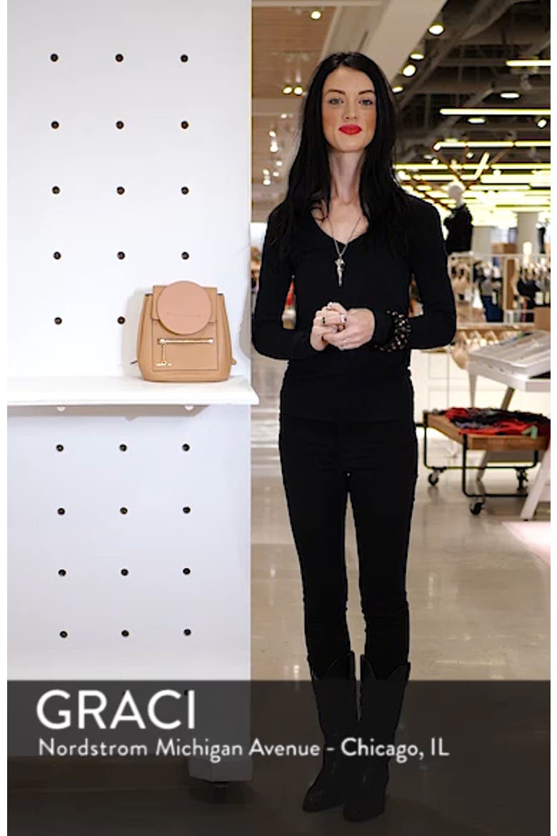 Theo Mini Faux Leather Backpack video