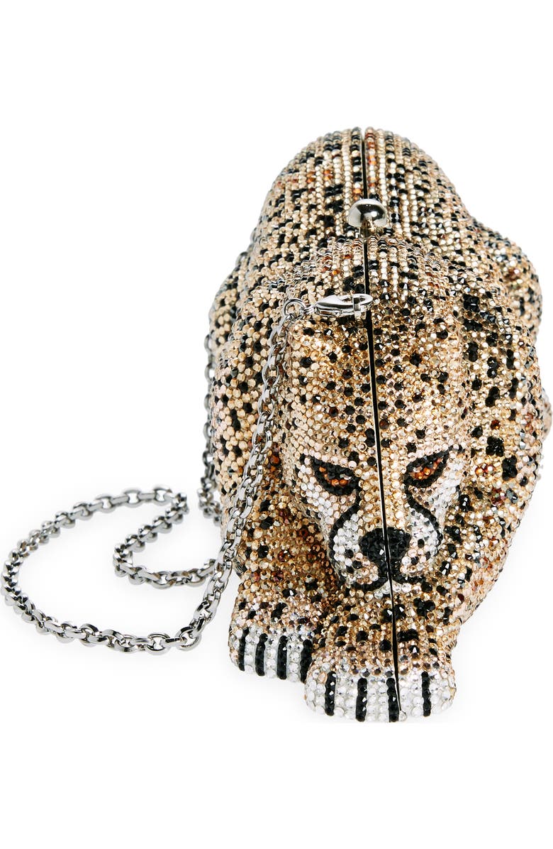 JUDITH LEIBER COUTURE Wildcat Chiquita Cheetah Clutch, Alternate, color,