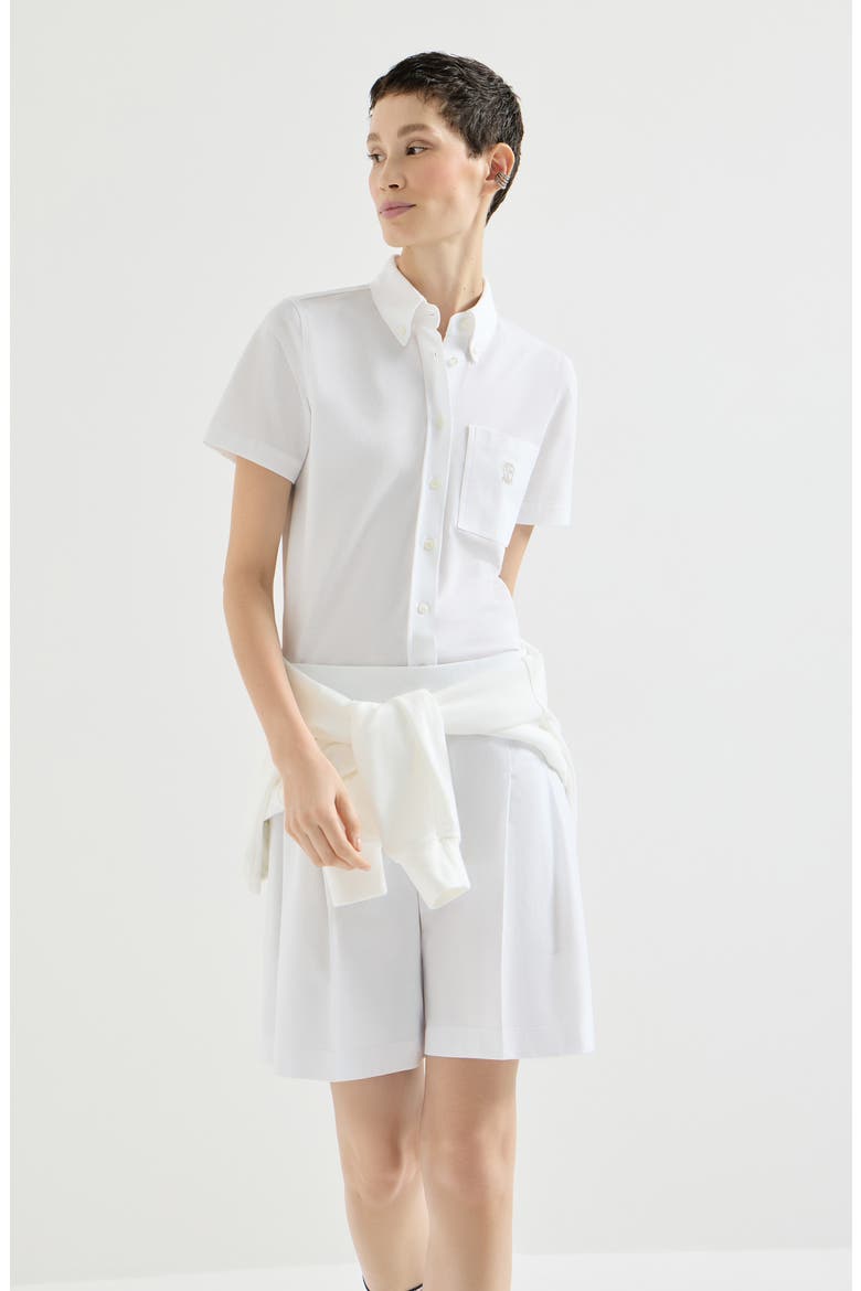 Short sleeve shirt, Alternate, color, White