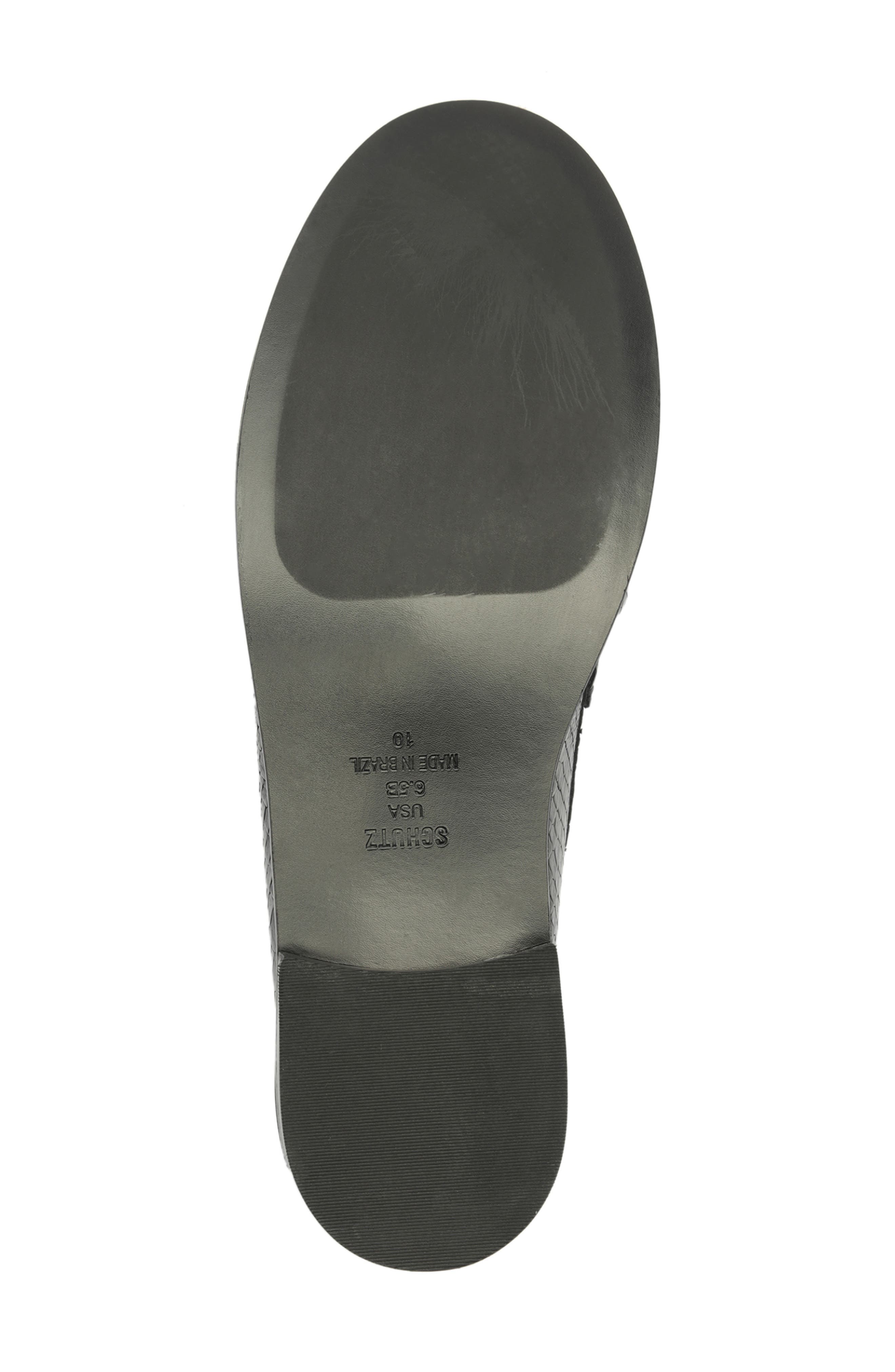 Schutz Tyche Genuine Calf Hair Penny Loafer, Alternate, color, Black