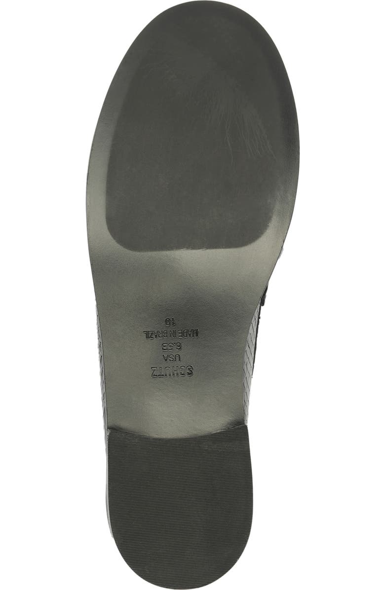 Schutz Tyche Genuine Calf Hair Penny Loafer, Alternate, color, Black