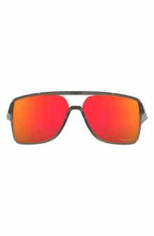 Oakley Castel 63mm Prizm™ Oversize Rectangular Sunglasses