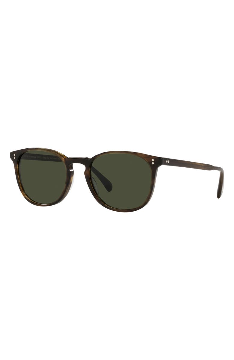 Oliver Peoples Finley Esquire 51mm Square Sunglasses, Alternate, color, Dark Brown