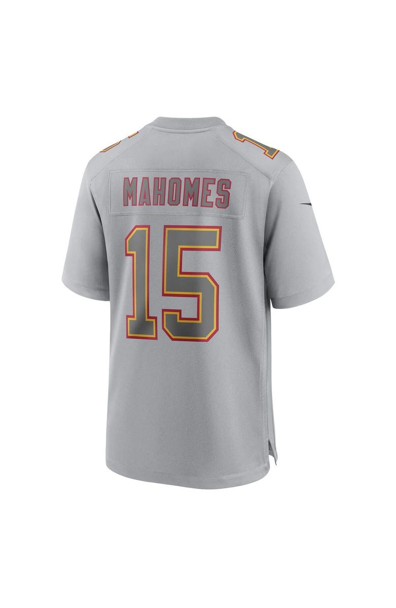 Nike Men's Nike Patrick Mahomes Gray Kansas City Chiefs Super Bowl LVII (2022 Season) Patch Atmosphere Fashion Game Jersey, Alternate, color, 