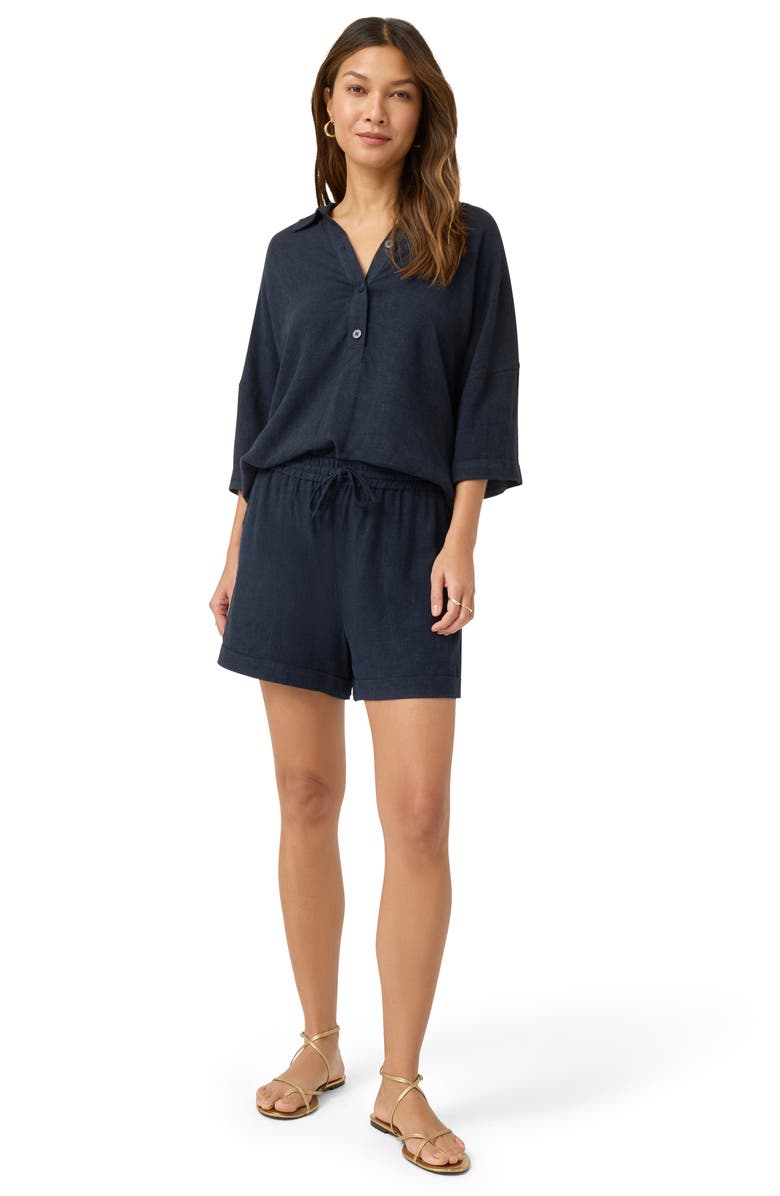 Splendid Coastal Relaxed Top, Alternate, color, Navy