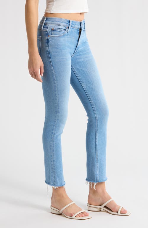 Mother The Mid Rise Dazzler Ankle Slim Jeans In In The Blink Of An Eye In Blessing In Disguise
