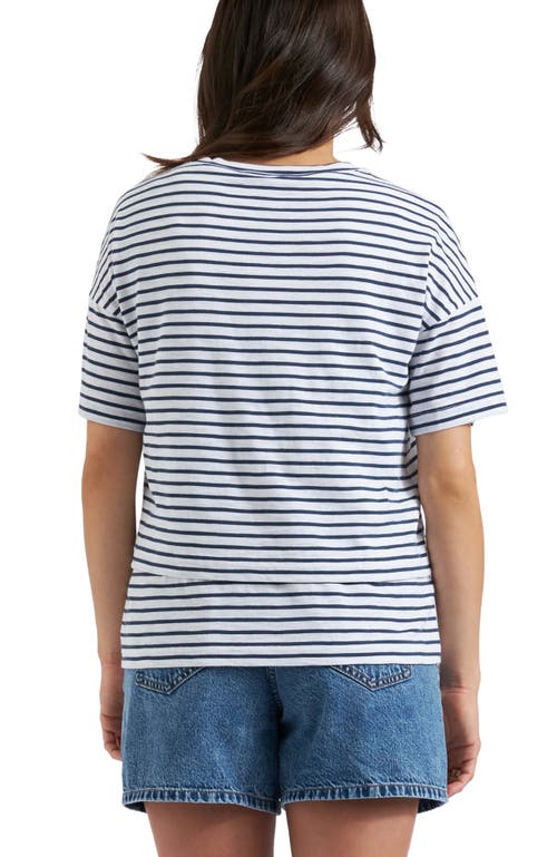 Ripe Maternity Claudette Nursing Tee In Blue