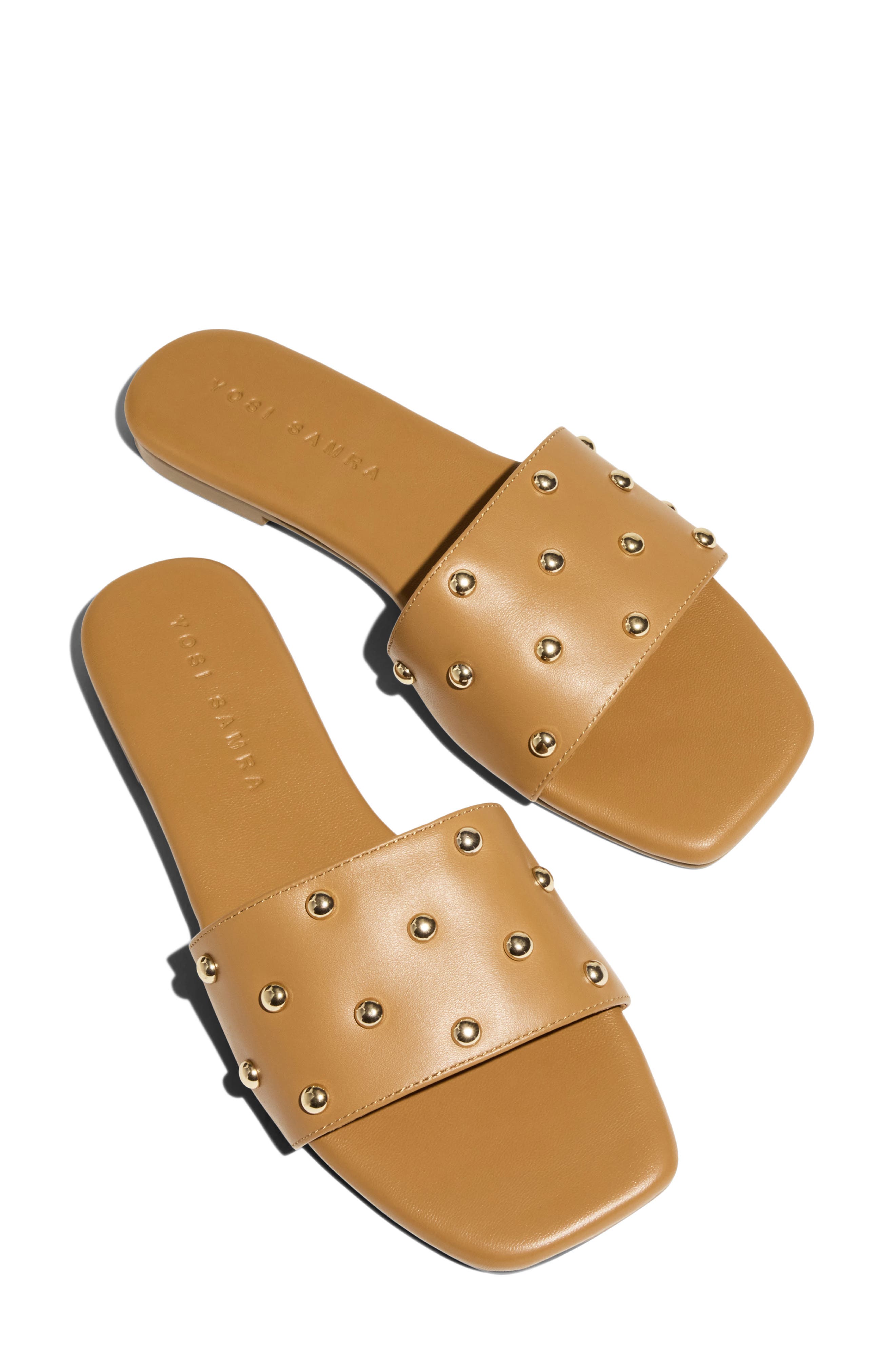 Harley Studded Slide Sandal, Alternate, color, WHISKEY