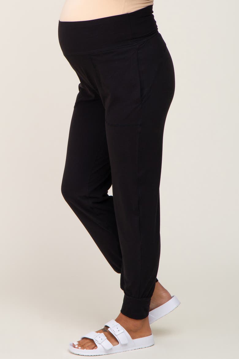 Soft Joggers, Alternate, color, Black