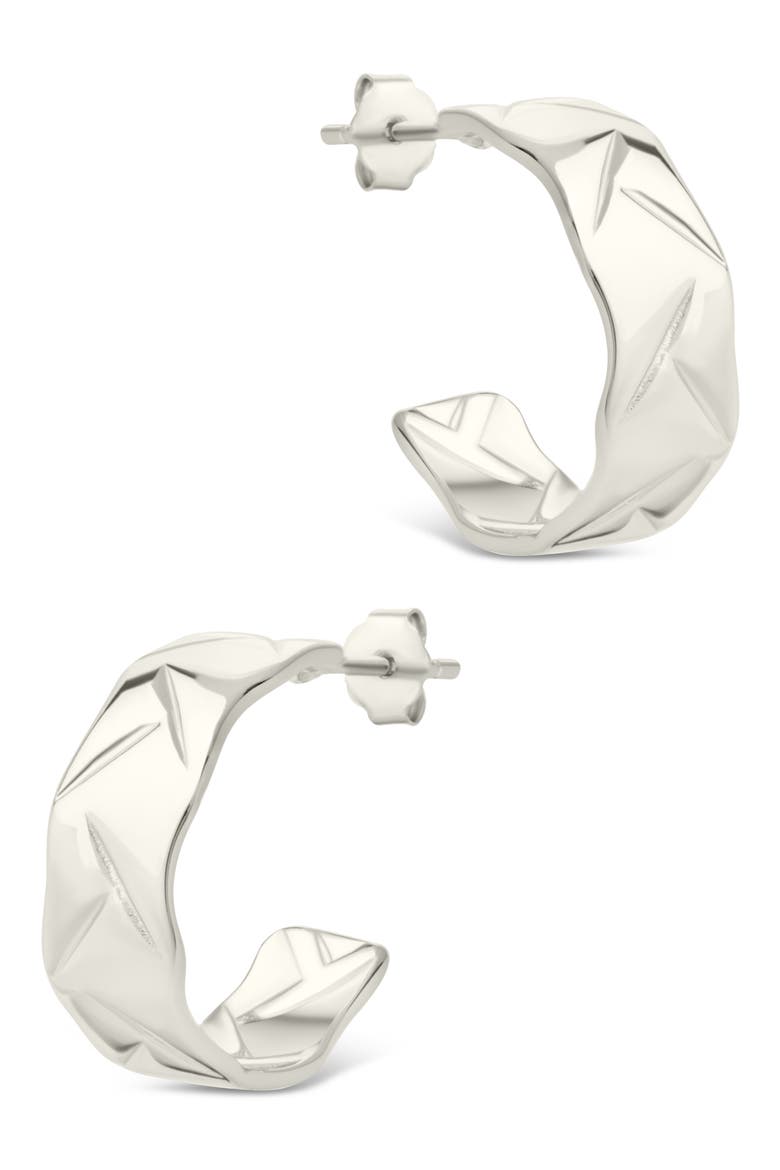 Ashton Hoop Earrings, Alternate, color, SILVER