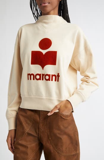 Moby sweatshirt Woman ecru-khaki | ISABEL MARANT Official