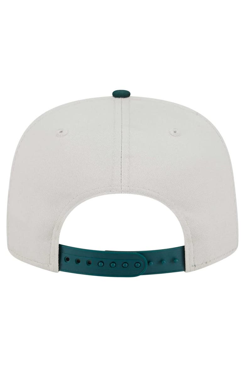 Men's New Era Cream Athletics Iron Golfer Snapback Hat, Alternate, color, Cream