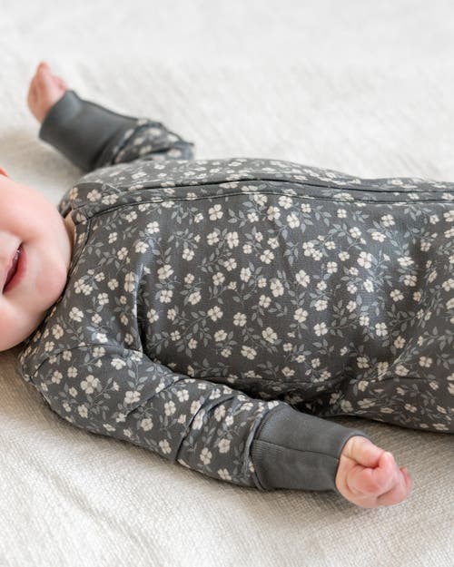 Colored Organics Organic Peyton Zipper Sleeper In Gray