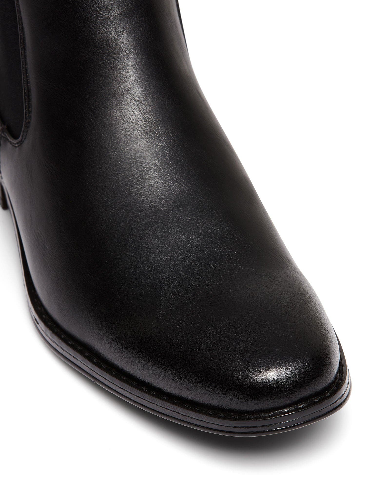 Uncut CANTERBURY round toe Chelsea dress boot, Alternate, color, Black Pu