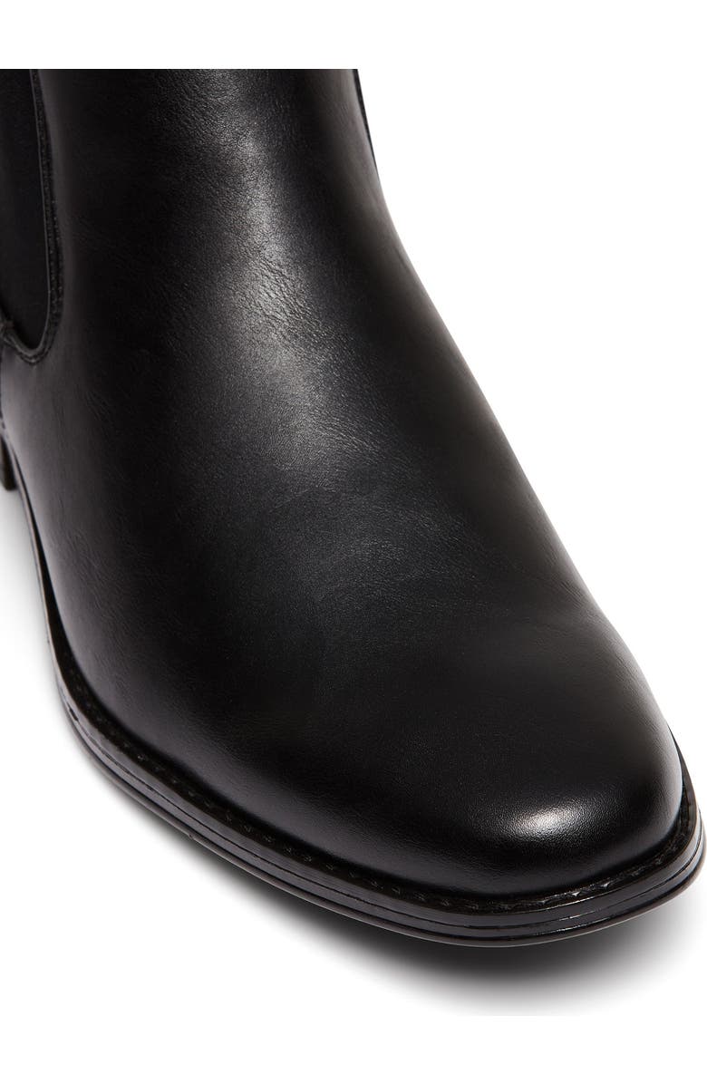 Uncut CANTERBURY round toe Chelsea dress boot, Alternate, color, Black Pu