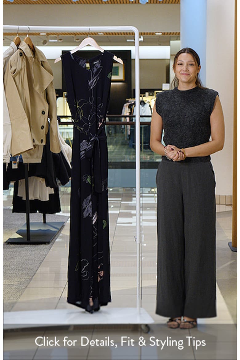 Print Wide Leg Jumpsuit video