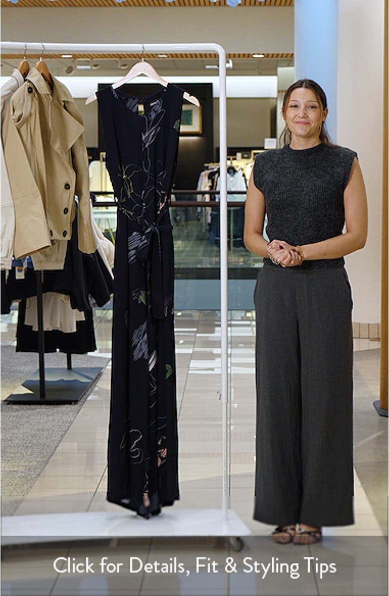 Print Wide Leg Jumpsuit, sales video thumbnail