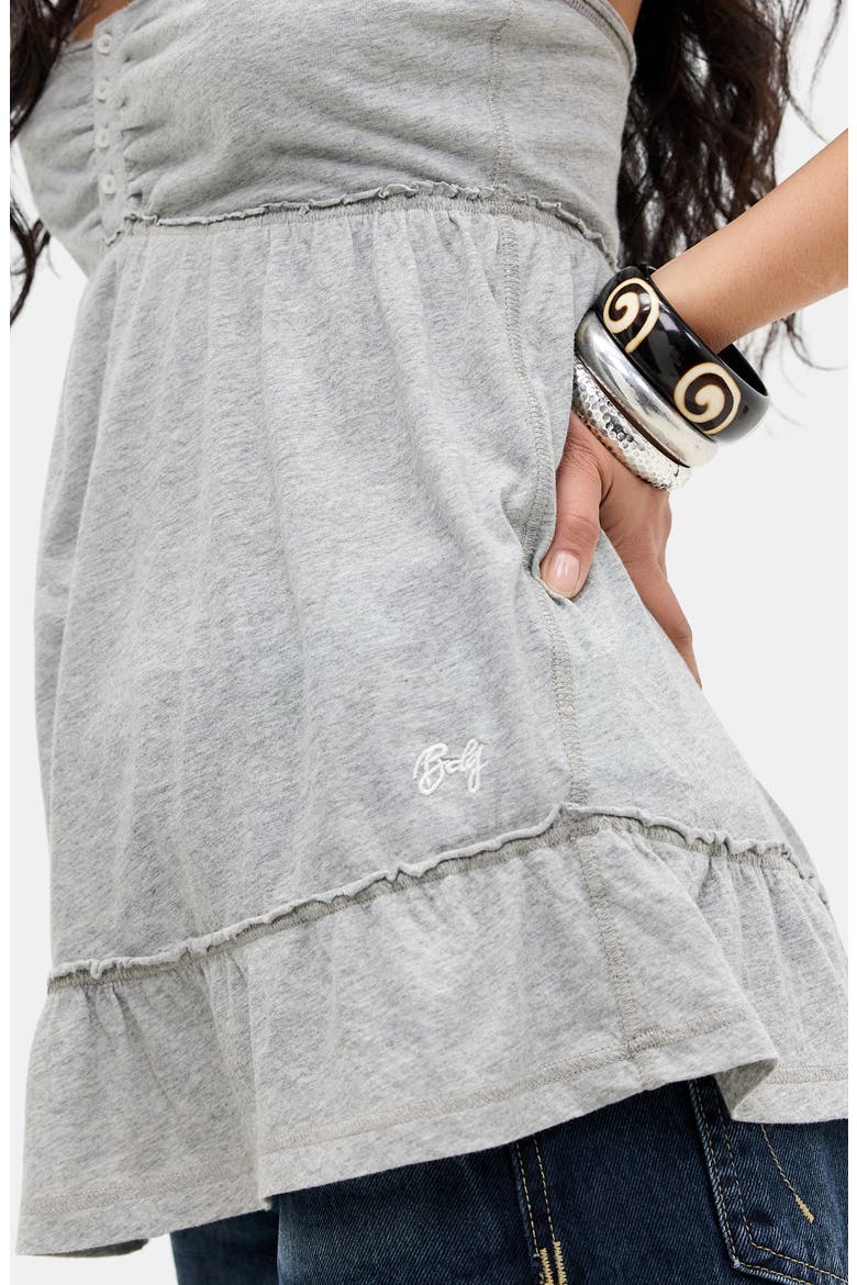 Brittney Strapless Bandeau Top, Alternate, color, GREY