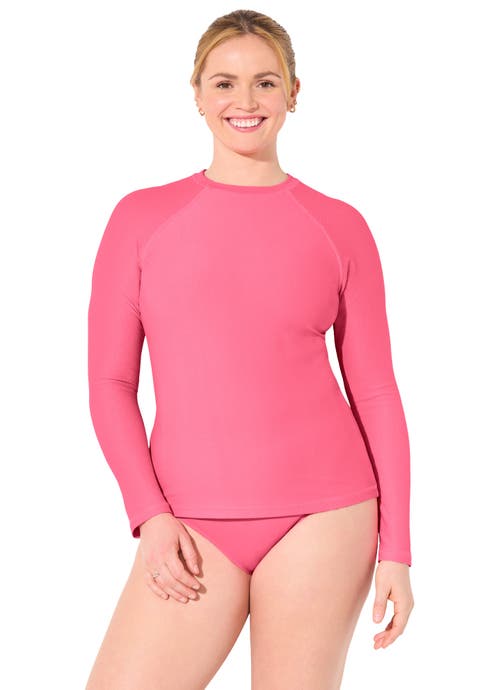 Chlorine Resistant Quick-Dry Long Sleeve Swim Rash Guard (Plus Available)