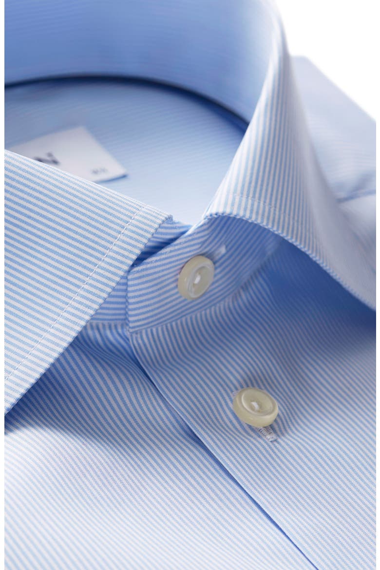 Slim Fit Stripe Dress Shirt, Alternate, color, LIGHT BLUE/ WHITE