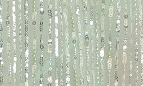 Shop Endless Rose Sequin Chiffon Maxi Dress In Sage