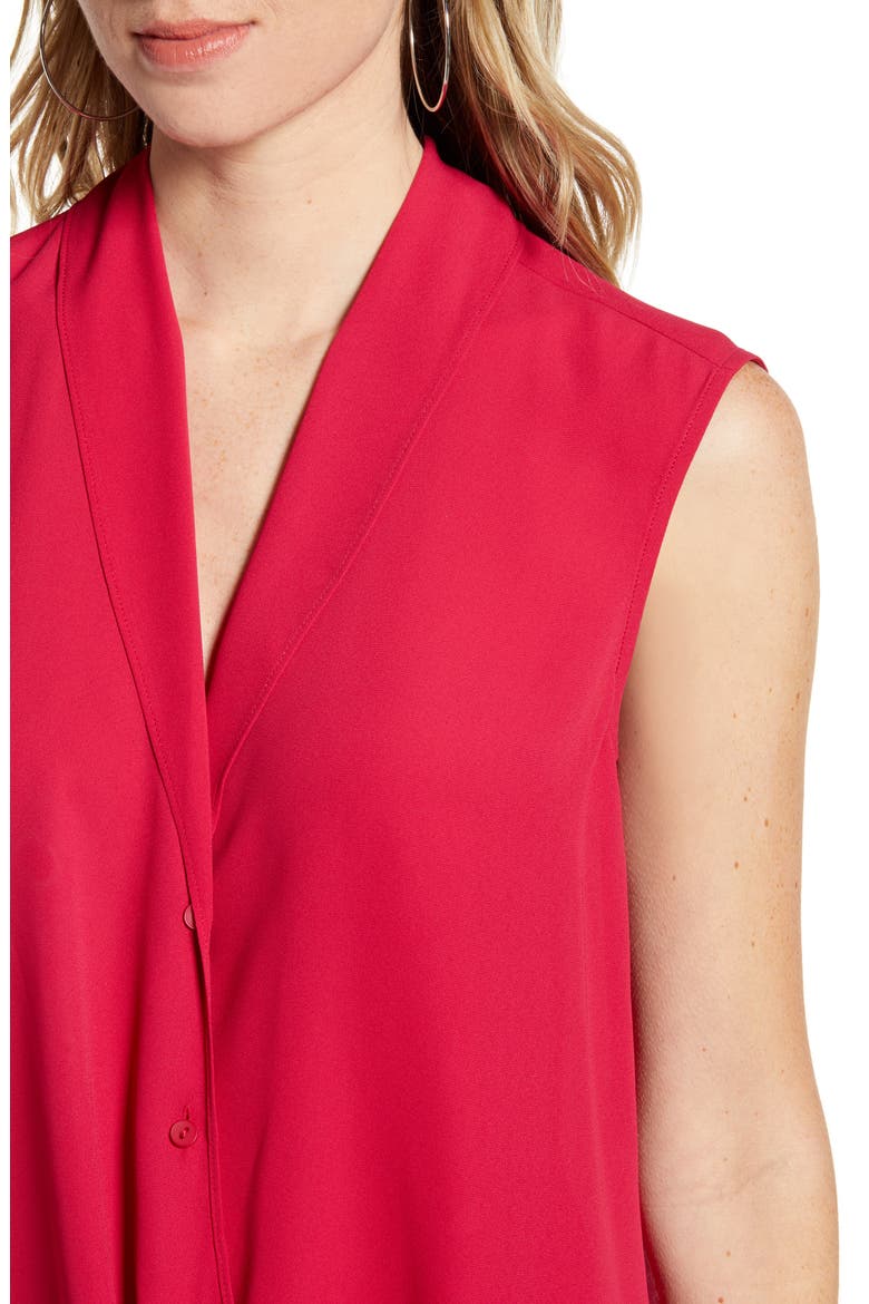 Twist Front Top, Alternate, color, RED CERISE
