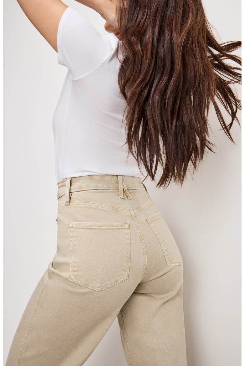 Good Skate Raw Hem Ankle Wide Leg Jeans, Alternate, color, DUNE001