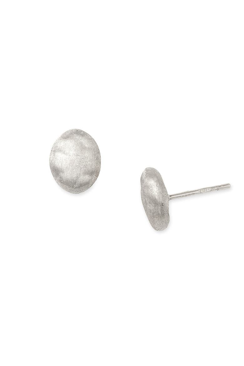 'Siviglia' Stud Earrings, Main, color, WHITE GOLD