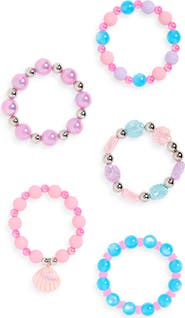 Capelli New York Kids' Set of 5 Stretch Bead Bracelets