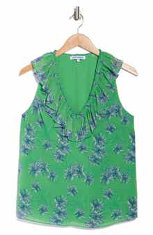 Ramy Brook Sibyl Fern Ruffle Top