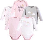 Yoga Sprout Multipack Five Long-Sleeve Bodysuits