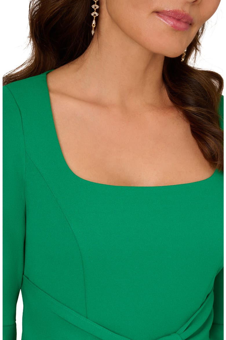 Tie Front Sheath Dress, Alternate, color, VIVID GREEN