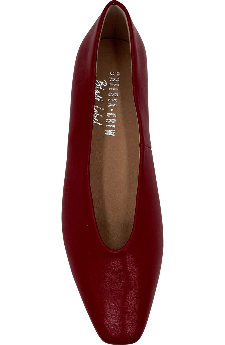 CHELSEA CREW Slick Flat, Alternate, color, Red Leather