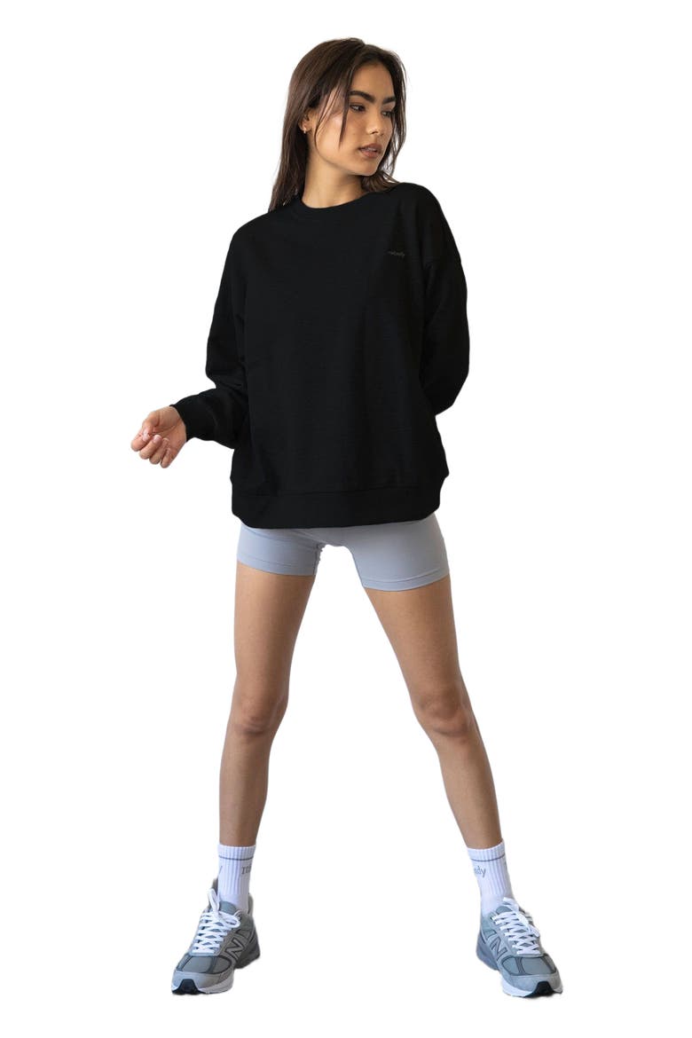 Rebody Lifestyle Sweatshirt, Main, color, Metropolis Black/Slate