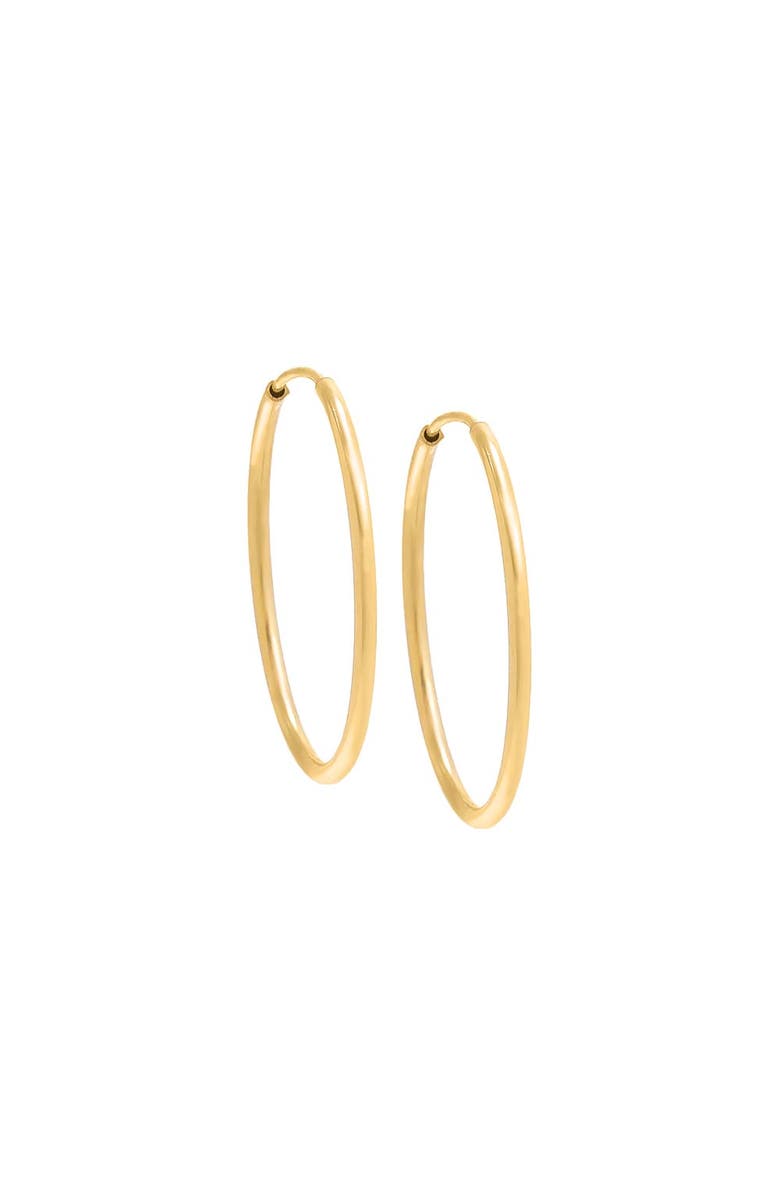 BY ADINA EDEN Thin Endless Hoop Earring, Main, color, 