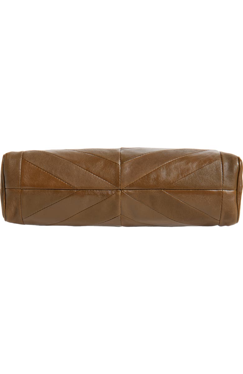 Valentino Garavani Panthea Chevron Patchwork Leather Tote, Alternate, color, Tundra