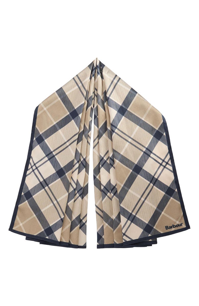 Barbour Kinsale Tartan Square Scarf, Alternate, color, Dress Indigo Tartan