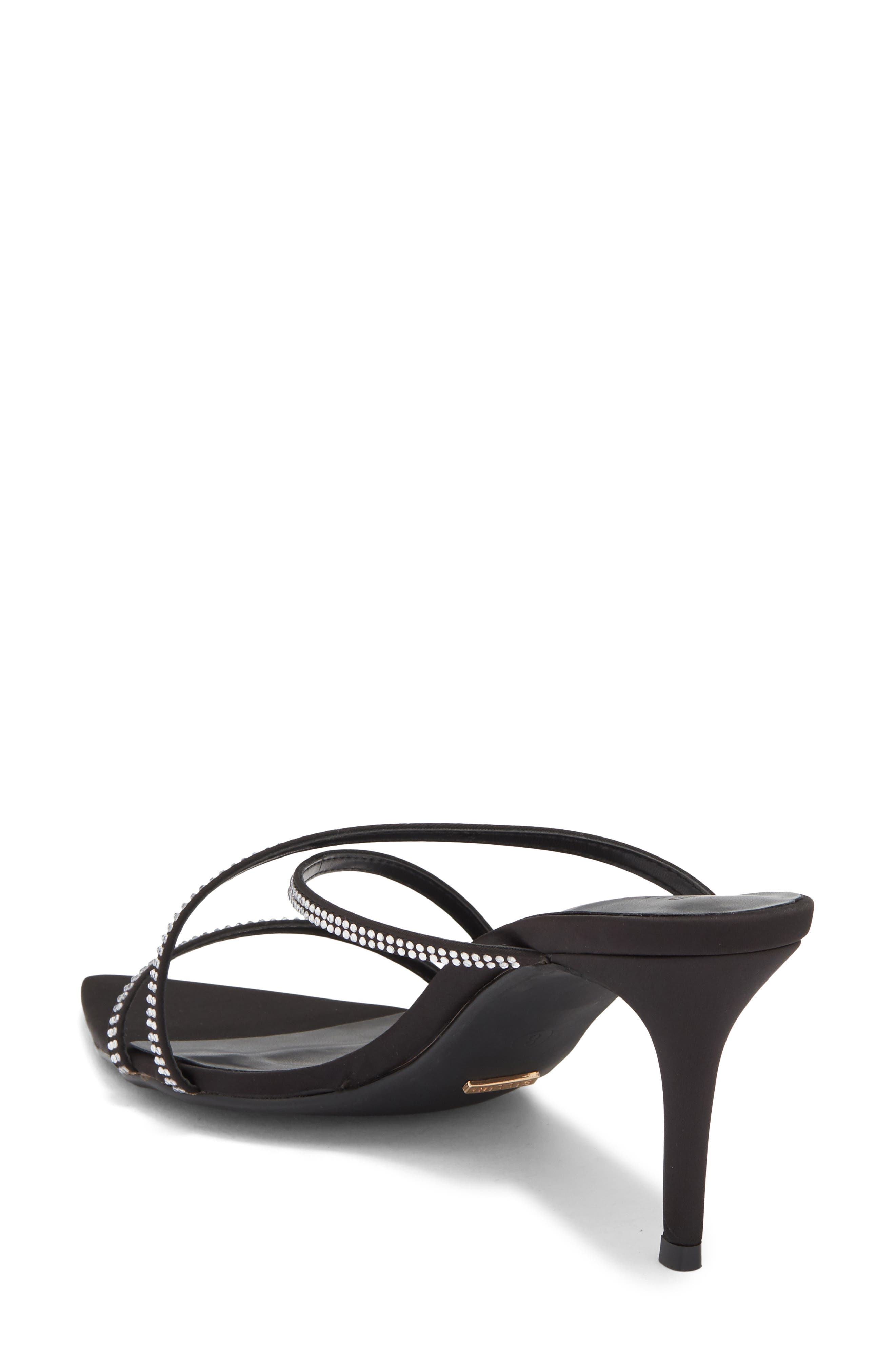 Effy Crystal Strappy Mule, Alternate, color, BLACK