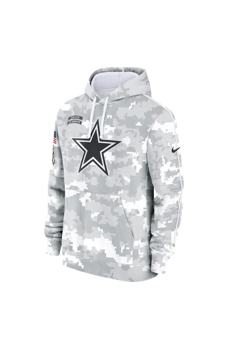 Nike Men's Nike Arctic Camo Dallas Cowboys 2024 Salute to Service Club Fleece Pullover Hoodie, Alternate, color, 