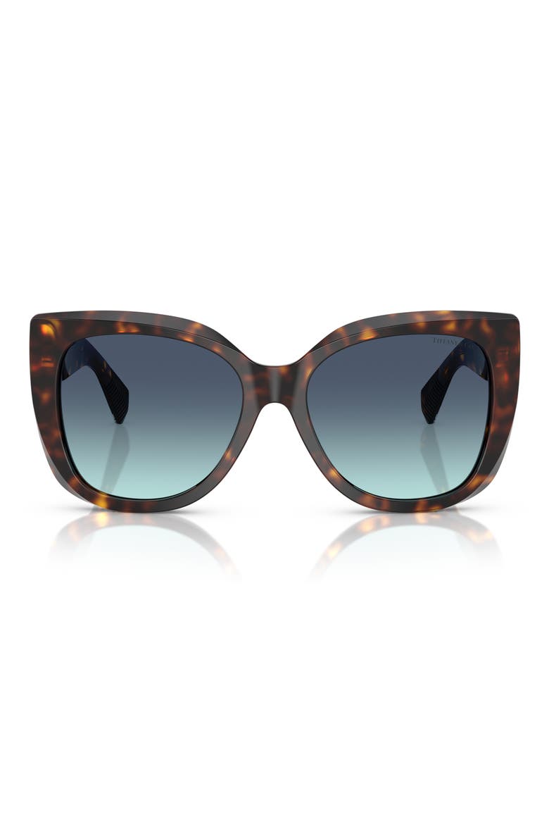 55mm Gradient Square Sunglasses, Main, color, HAVANA