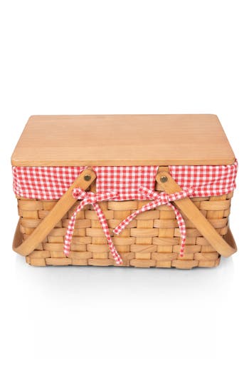 Picnic Time Piccola Picnic Basket In Red