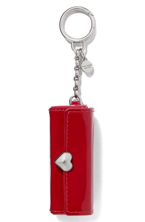 charmed patent leather lipstick case bag charm