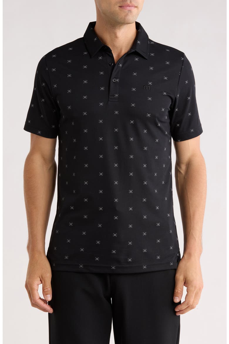 Resemblance Knit Polo, Main, color, BLACK