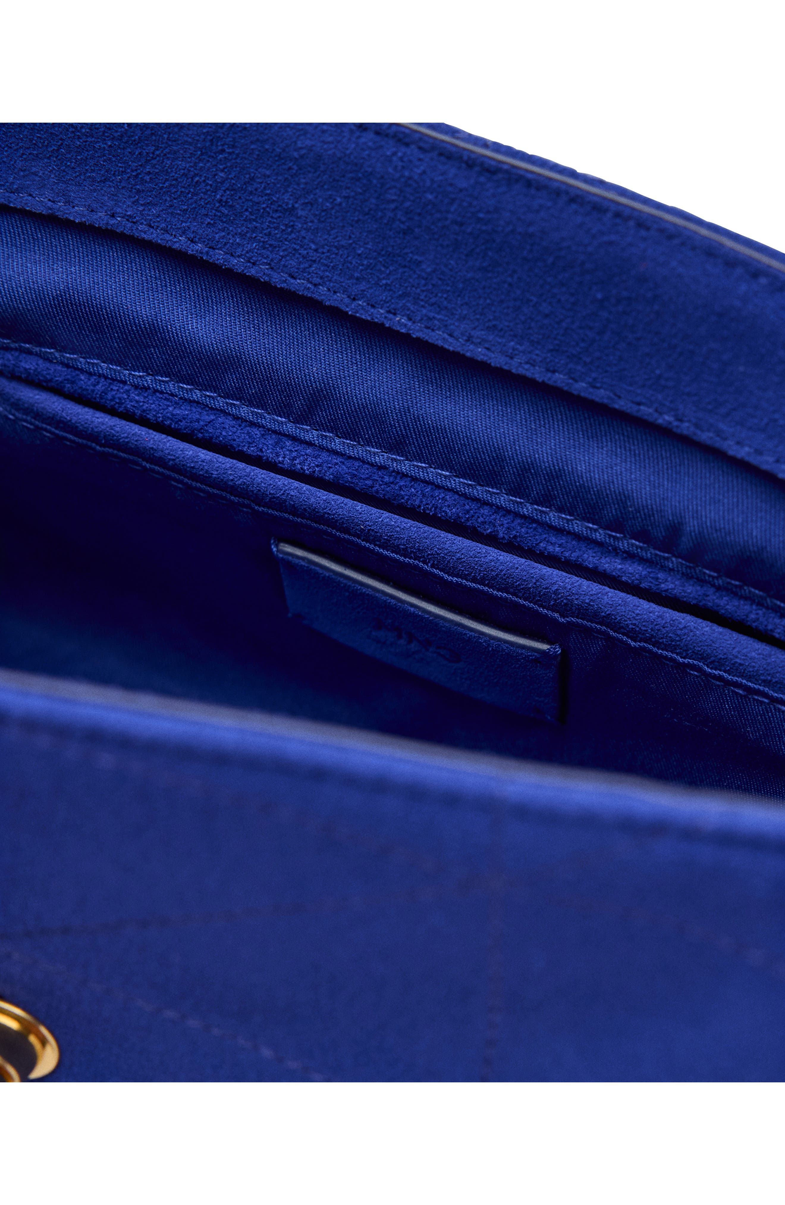 Montes Quilted Leather Shoulder Bag, Alternate, color, VIBRANT BLUE
