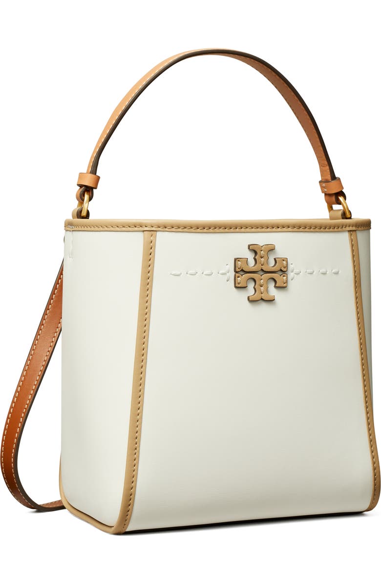 Tory Burch Small McGraw Leather Bucket Bag, Alternate, color,