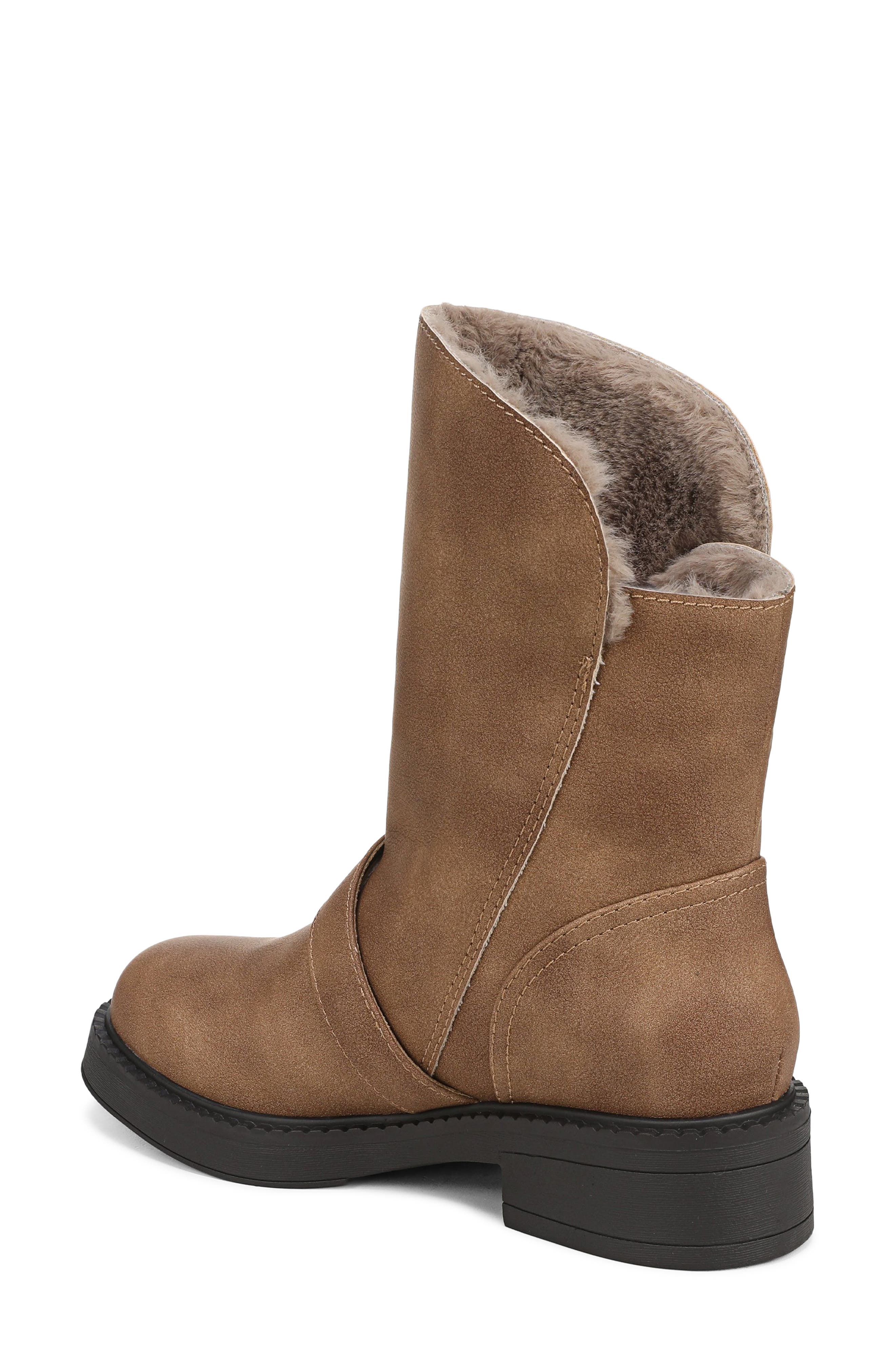 Venice Cozy Faux Fur Lined Boot, Alternate, color, TAN FAUX LEATHER