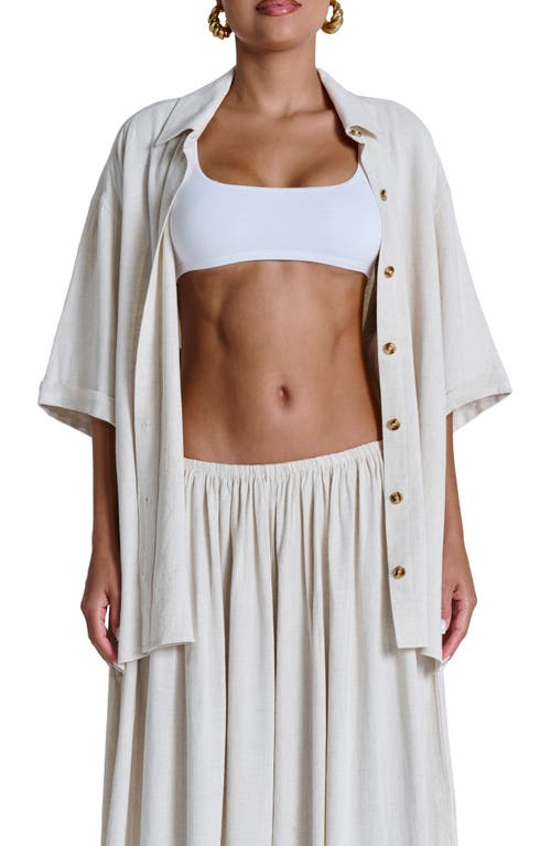 Naked Wardrobe Cotton & Linen Shirt