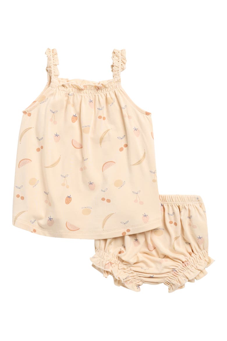 Fruit Lace Trim Swing Tank & Bloomers Set, Main, color, SHELL